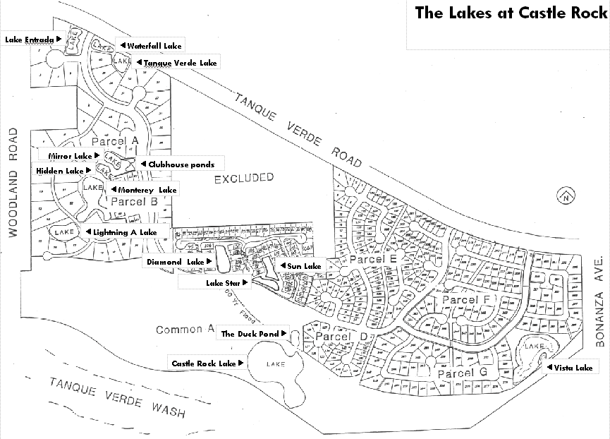 Lakes at Castle Rock neighborhood map