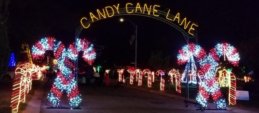 Holiday lights in Winterhaven