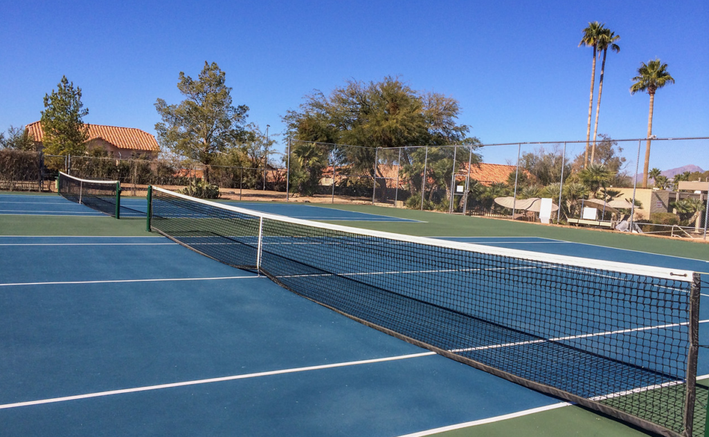 tennis courts at Village Green neighborhood