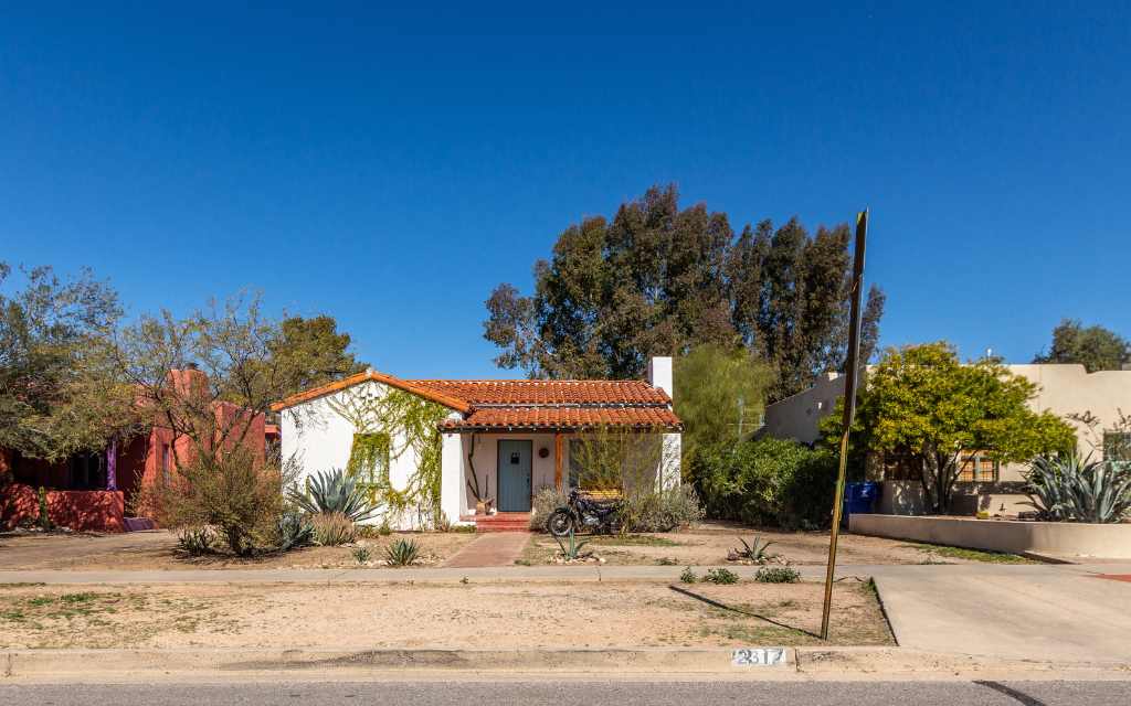 home in Sam Hughes historic district in Tucson Arizona