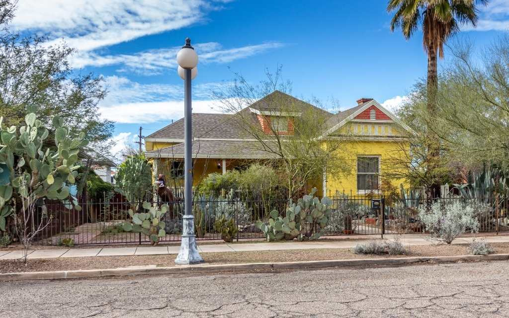A home located in Armory Park historic district in Tucson, Arizona