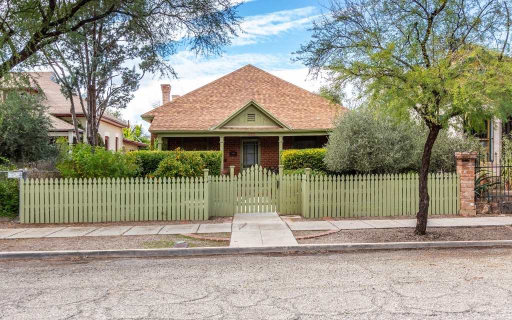 A beautiful historic home located in Armory Park, a neighborhood near downtown Tucson, Arizona