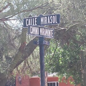 Street sign in El Encanto Estates