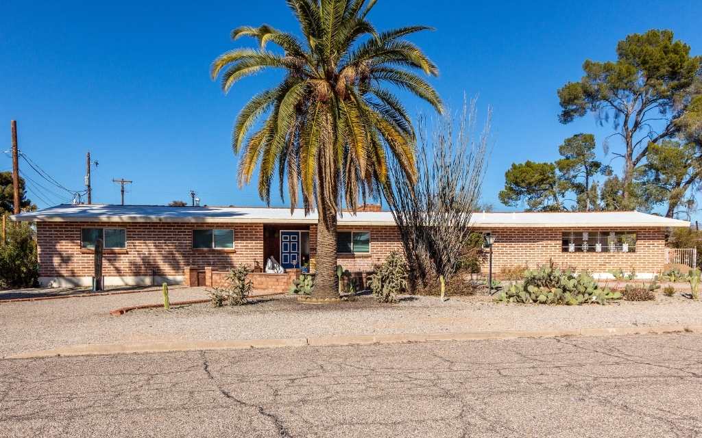 Midcentury ranch style home located in Wilshire Heights neighborhood in Tucson Arizona