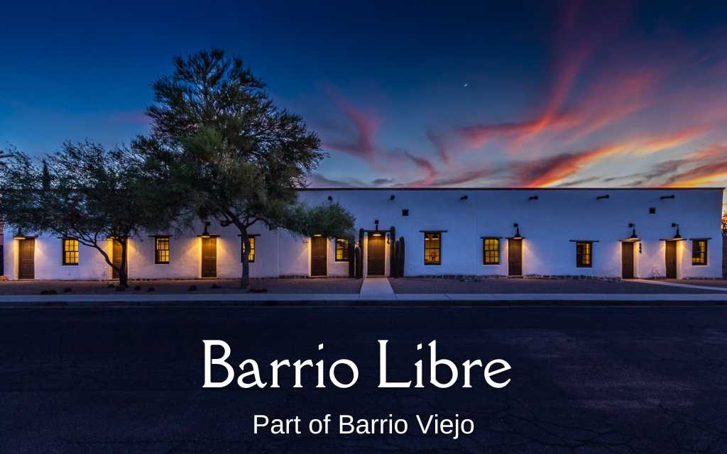 Barrio Libre is located within Barrio Viejo just south of downtown Tucson. The neighborhood is full of adobe buildings dating back to the mid to late 1800s. 