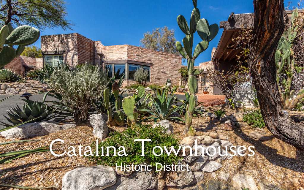 Catalina Townhouses - designed by Juan Worner Baz is one of the only historic districts located in the Catalina Foothills. 