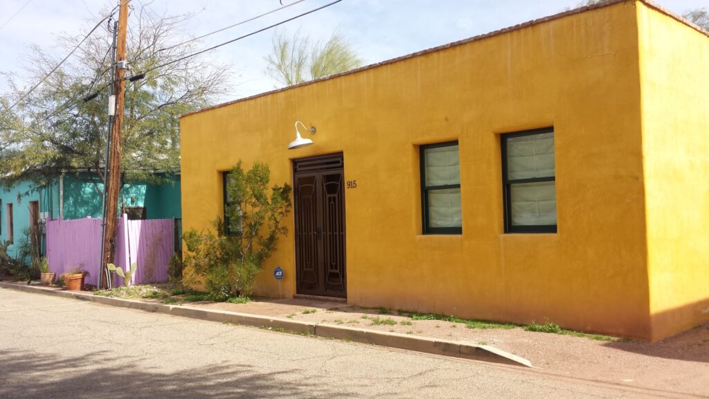 colorful historic home in the Tucson Barrio