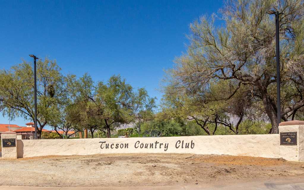 Tucson Country Club features golfing, tennis, pickleball, swimming pools. 