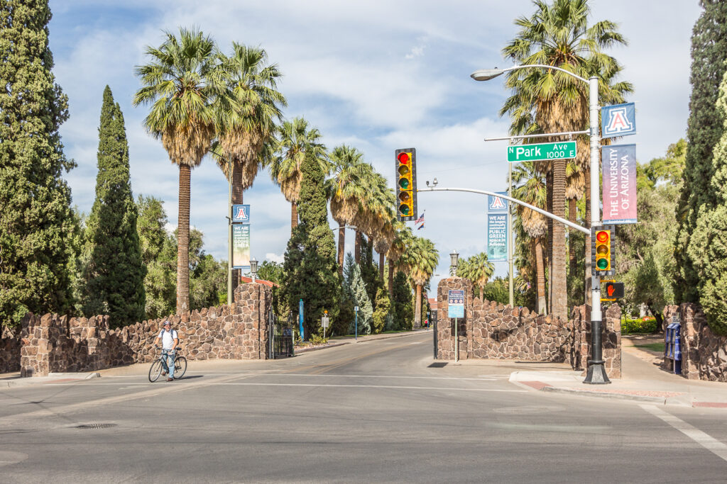 Main Gate at University of Arizona campus in Tucson