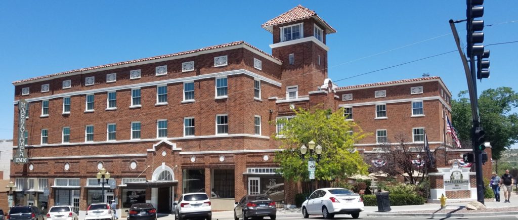 Hassayampa Inn, one of many historic buildings in downtown Prescott, Arizona. And location for the 2019 Arizona Historic Preservation Conference.