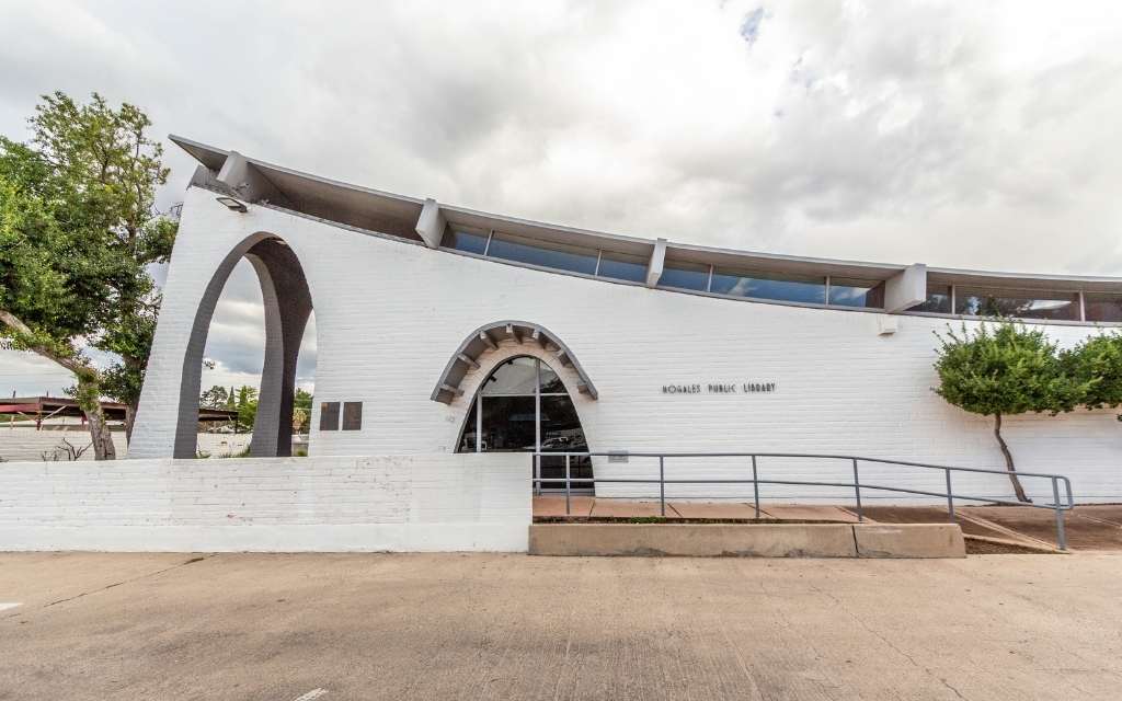 Nogales Public library designed by architect Bennie Gonzales 1