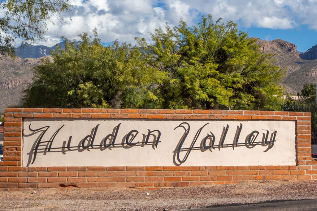 Hidden Valley neighborhood in North Tucson