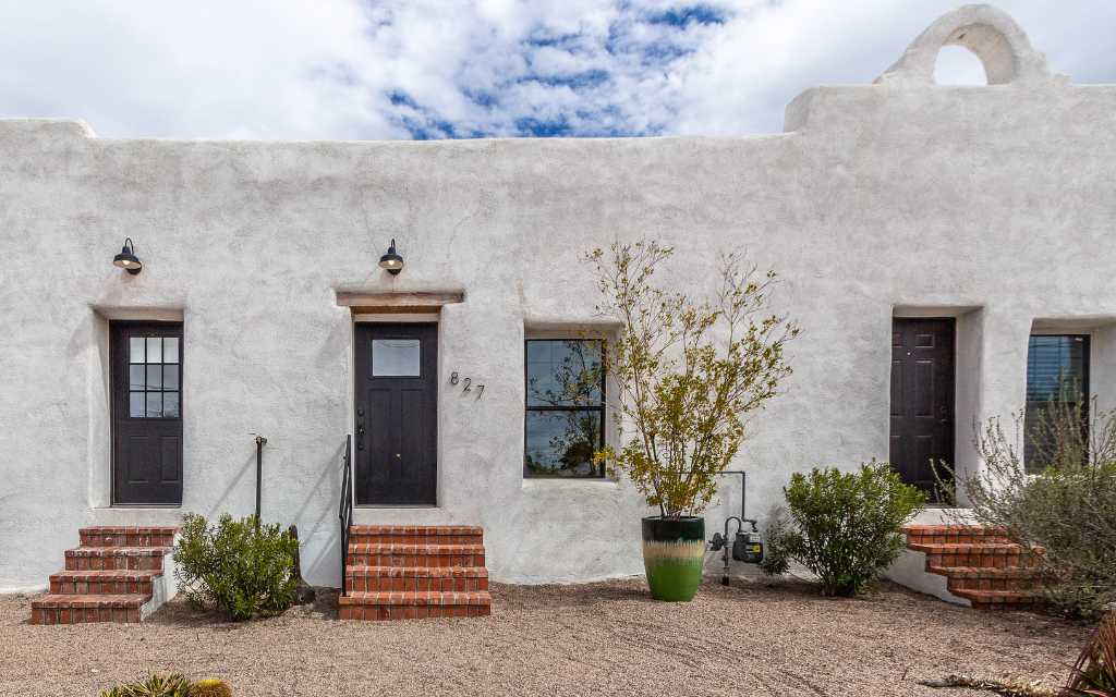 A historic mud adobe home in Barriio Santa Rosa, a neighborhood south of downtown Tucson