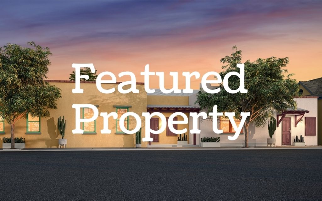 Exterior artist rendering of new Miramonte Barrio Viejo homes in downtown Tucson