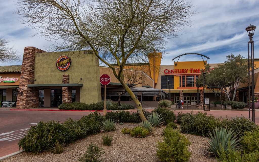 Movie theaters, big box stores, restaurants, and services are located along Oracle Road in Oro Valley.