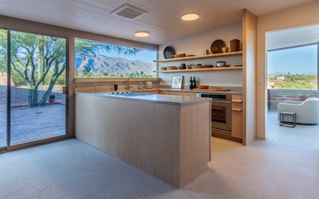 Renovated Tom Gist designed home in Catalina Foothills. Seller represented by Nick Labriola Tierra Antigua Realty.