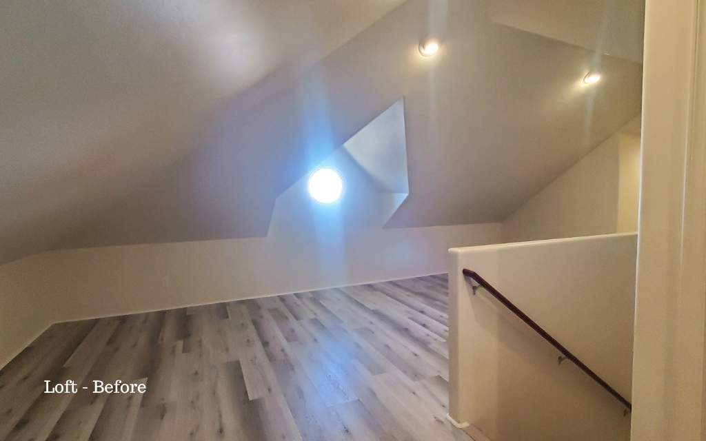 Without staging, a buyer may not have thought of what purpose this room would be used for. 