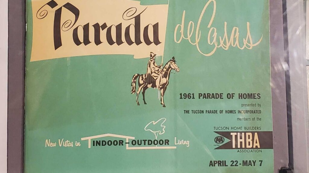 Herb Greif's 1961 Parada de Casas ad campaign from 1961, featured in the 2025 Tucson Modernism Week.