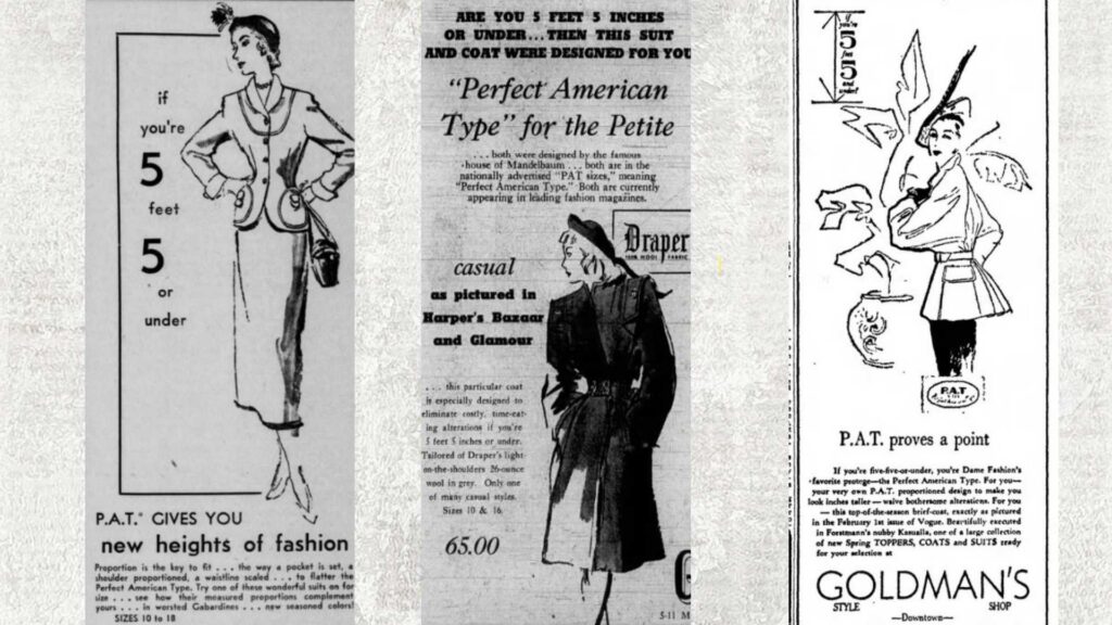 A few of the Perfect American Type advertisements from 1946-1952.